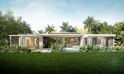 The project consists of 33 one-storey villas with 3, 4 or 5 bedrooms